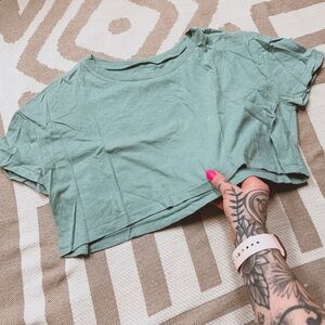 Aeropostale seafoam super crop t shirt XS